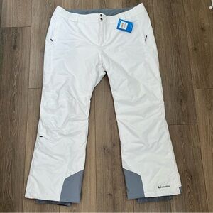 NWT Columbia Bugaboo™ OH Ski / Snow Pant. Size 2X. White and Grey